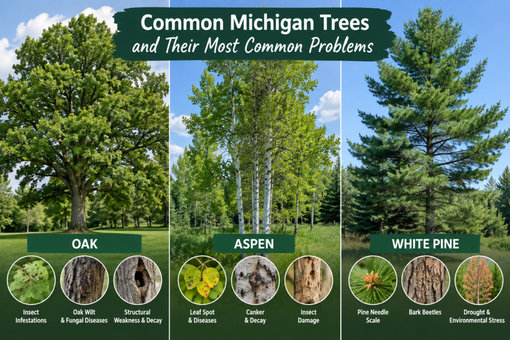 Common Michigan Trees and Their Most Common Problems